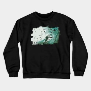 Texas Style Lone Surfer Crewneck Sweatshirt